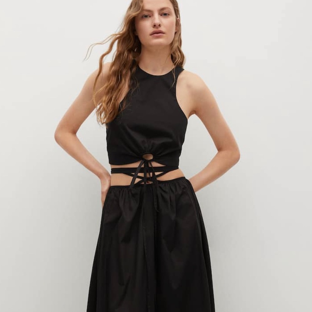 Mango bow crop top